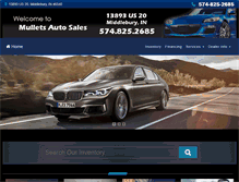 Tablet Screenshot of mulletsautosales.com